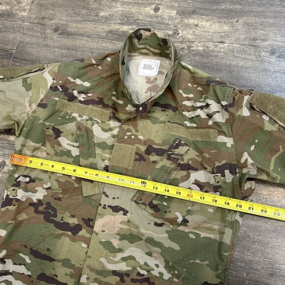 Army Comabt Uniform Coat Unisex Size Small-LONG Camo Camoflauge Full Zip - Picture 8 of 10